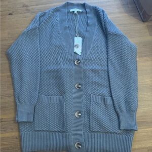 Workshop Republic Clothing Gray Cardigan Sweater